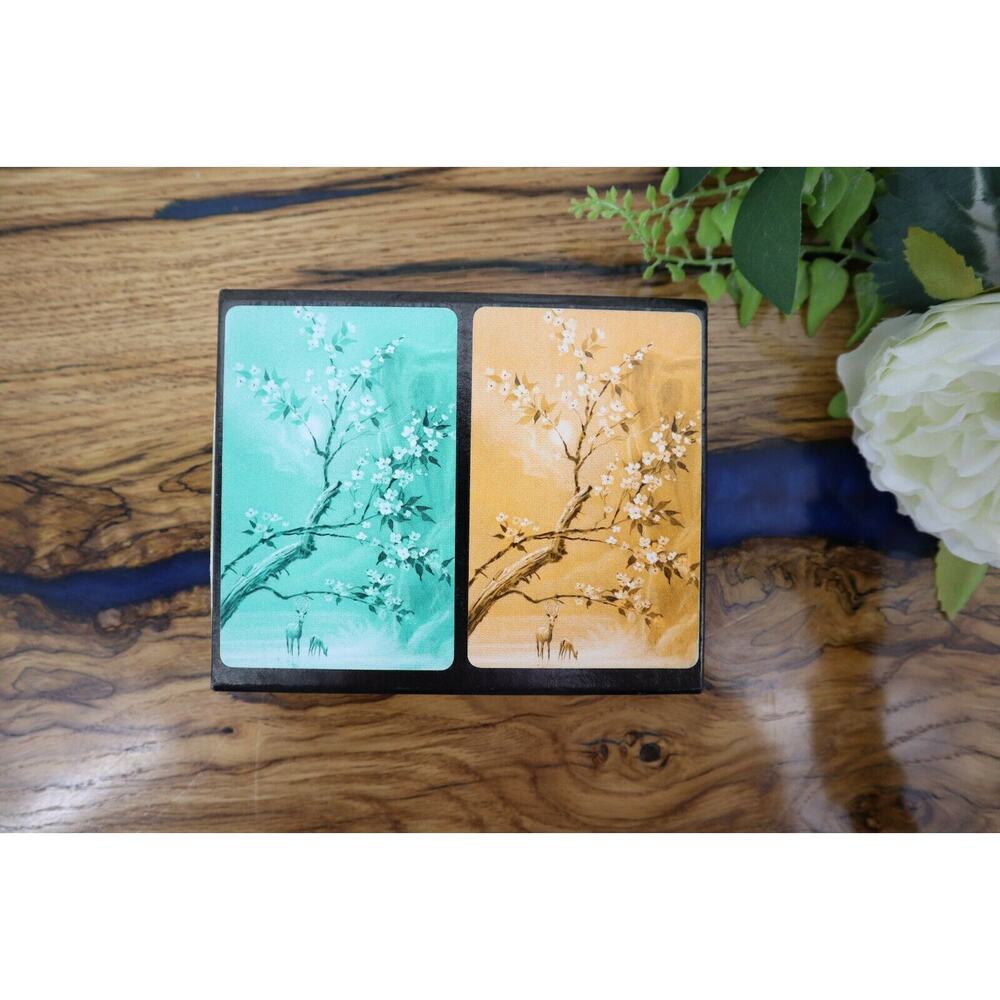 Vintage 2 Decks Blackstone Playing Cards Cherry Blossoms